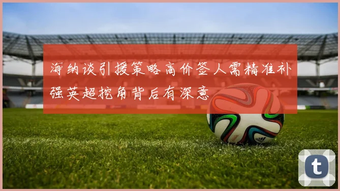 海纳谈引援策略高价签人需精准补强英超挖角背后有深意